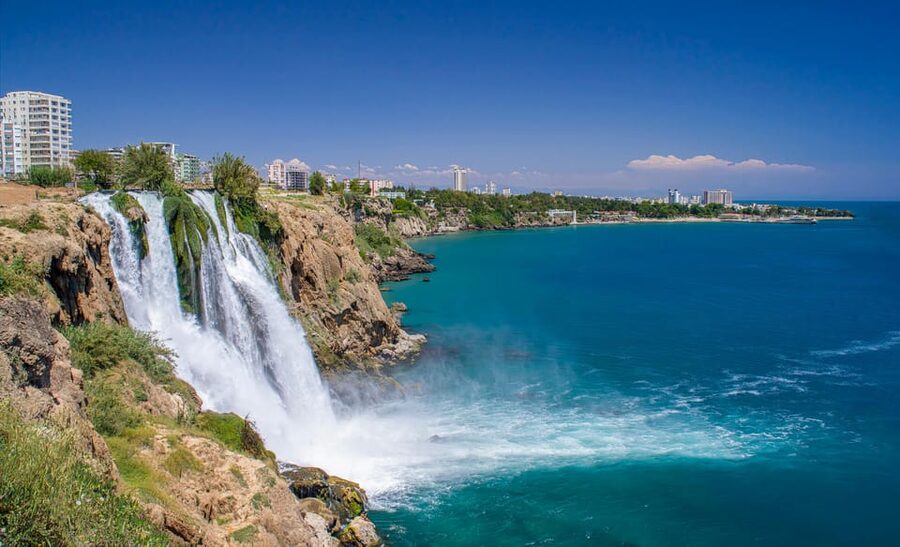 Antalya: 2-hourYachtTour toLowerDudenFalls with audioİnfo - The WhatsApp audio guide: your follow-up lesson, at your own pace