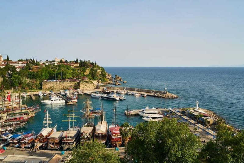 Antalya: 2-hourYachtTour toLowerDudenFalls with audioİnfo - Getting on board: tickets, seating, and what the boat ride feels like