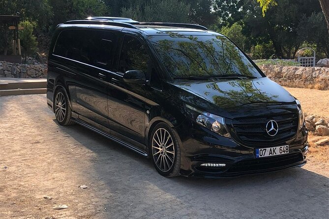Antalya Airport to Side ,Lara, Belek Hotels Private Transfer - Inside the minivan: Wi-Fi, water, child seat, and luggage room