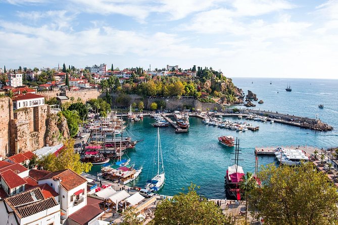Antalya City Tour w/Boat Trip, Old Town & Waterfall From Belek - Hadrian’s Gate: a quick city anchor