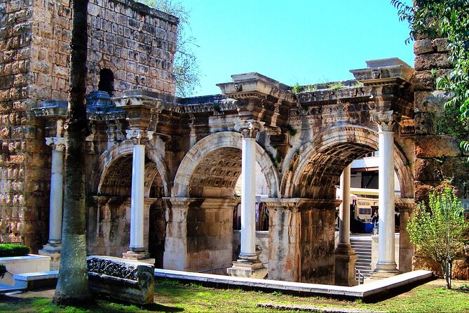Antalya Full Day City Tour With Waterfalls and Olympos Cable Car - Lower Duden Waterfalls: The Cliffs Make the Photos Work