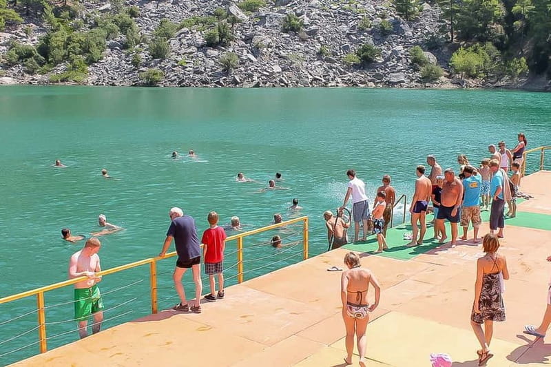 Antalya: Green Canyon Boat Trip w/Lunch near Green Lake - The English live guide, plus what to expect from the crew