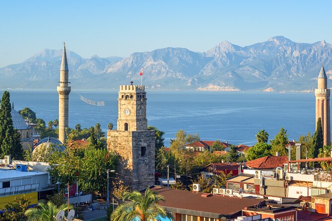 Antalya Guided City Tour with Waterfall - Kaleici Old Town Time Near Hadrian’s Gate, Clock Tower Area, and Minaret Views