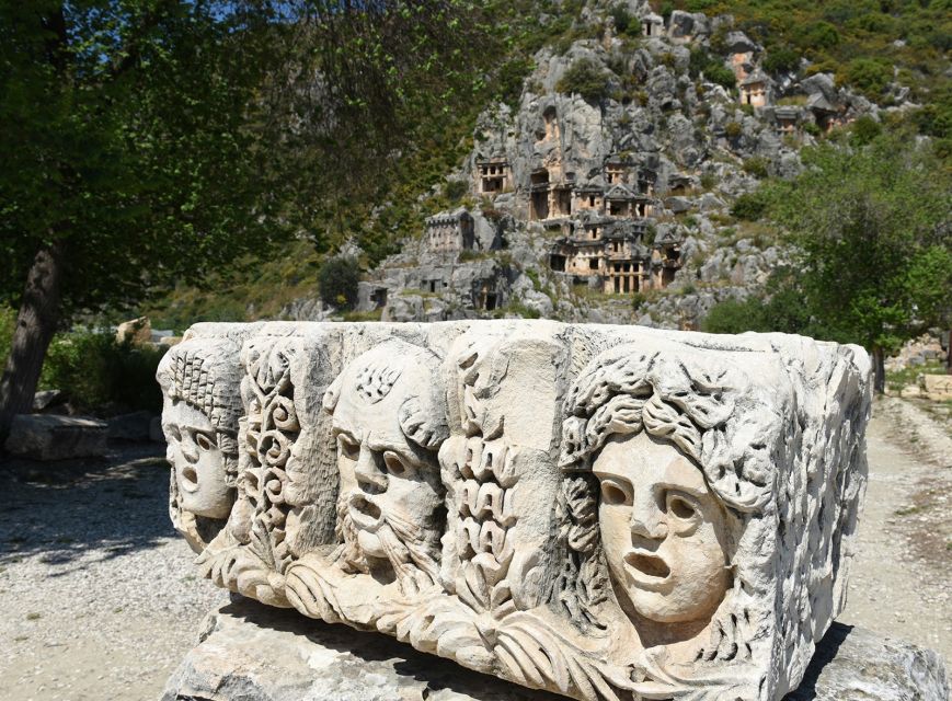 Antalya/Kemer: Kekova Sunken City, Demre & Lycia Day Tour - The drive through ancient Lycia: rock tombs and an amphitheater stop
