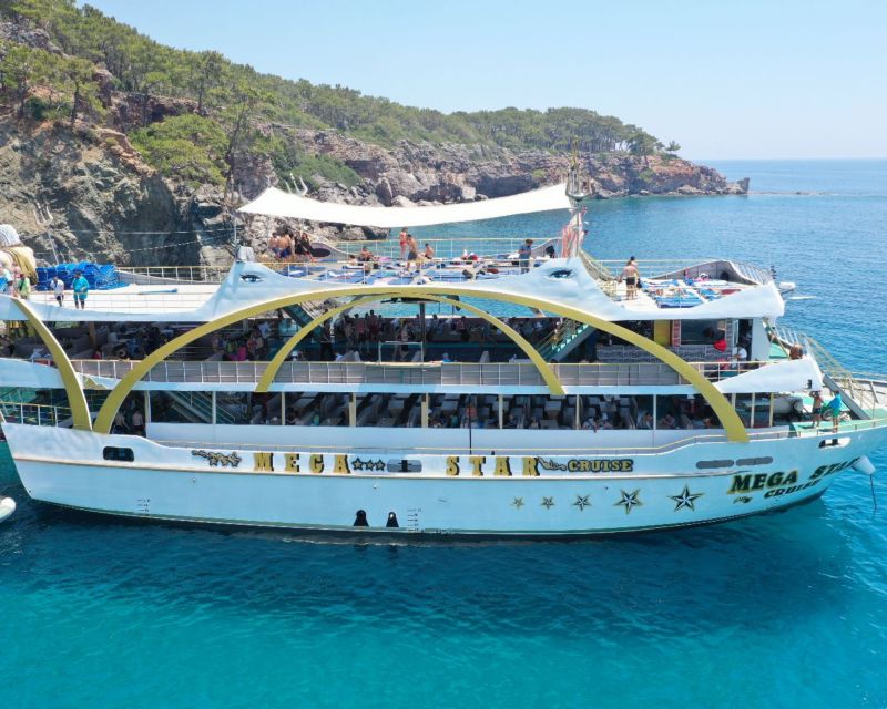 Antalya & Kemer: Megastar Catamaran Cruise With Foam Party - Cennet and Kiriş bays: where the water breaks feel like the real trip
