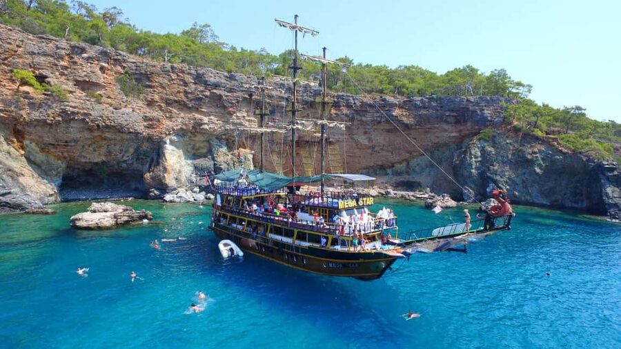 Antalya & Kemer: Pirate Boat Tour With Foam Party & Swimming - Getting On Board: Pickup, Timing, and How Long You’ll Be Out