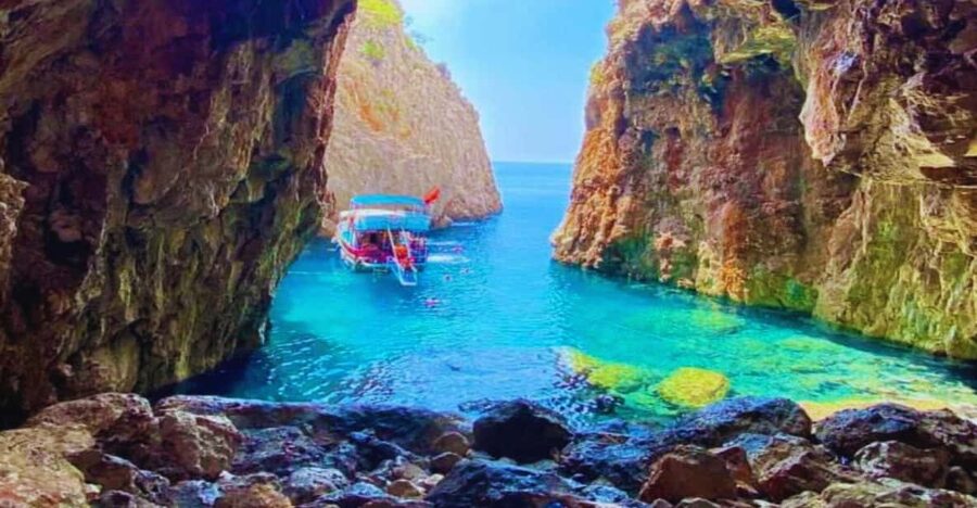 Antalya/Kemer: Porto Genoese Boat Trip & Mud Bath with Lunch - From Antalya and Kemer to Adrasan, the day starts with a ride