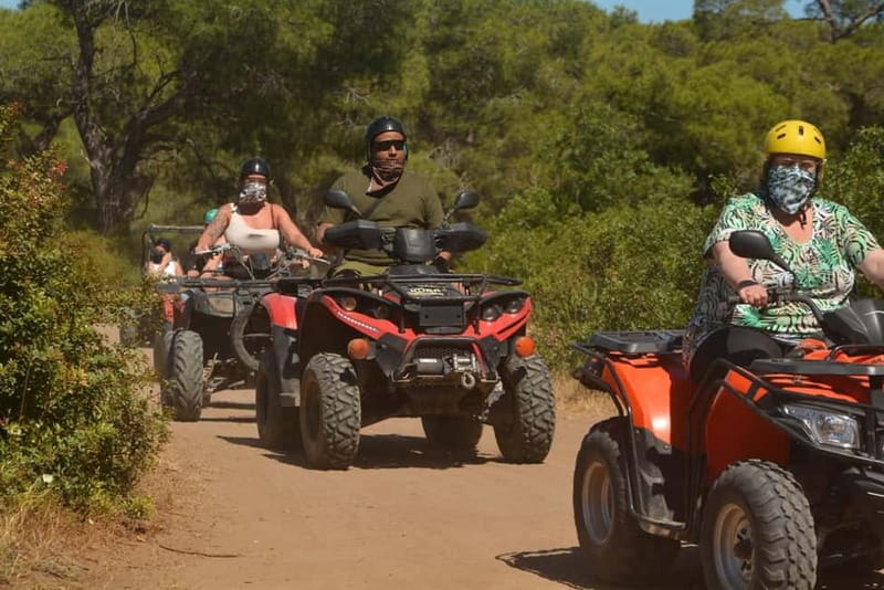 Antalya: Lara Beach Region Quad Safari - Getting there: meeting opposite Dido Beach and optional pickup
