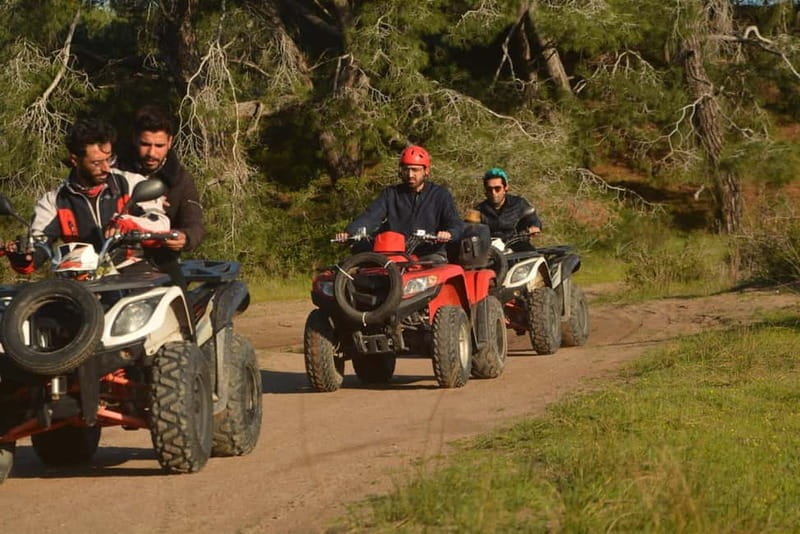 Antalya: Lara Beach Region Quad Safari - Following the guide through desert sand terrain