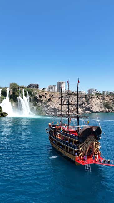 Antalya: Lara Pirate Boat Trip with Lunch and Pickup - Phaselis Stop: Roman Baths and an Ancient Theatre Moment