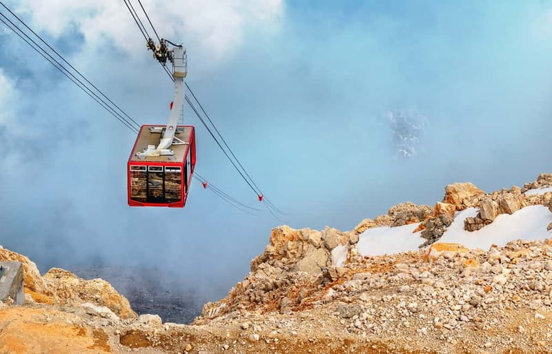 Antalya: Olympos Cable Car & Tahtali Mountains with Transfer - Inside the cabin: 10 minutes each way, and what you should watch for