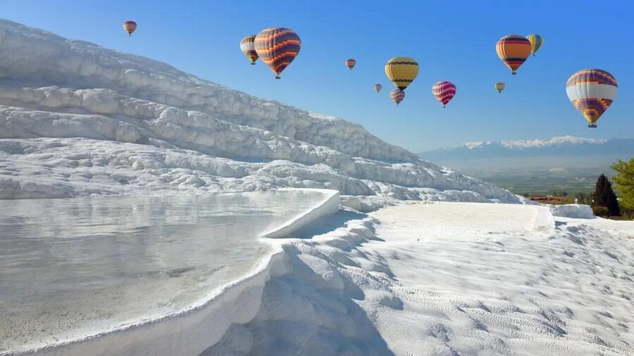 Antalya: Pamukkale Guided Tour With Optional Balloon Flight - Pamukkale guided walk: the terraces and thermal water story