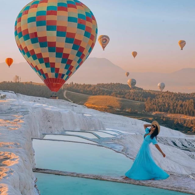 Antalya: Pamukkale Guided Tour With Optional Balloon Flight - Hierapolis ruins: seeing what the guide points out