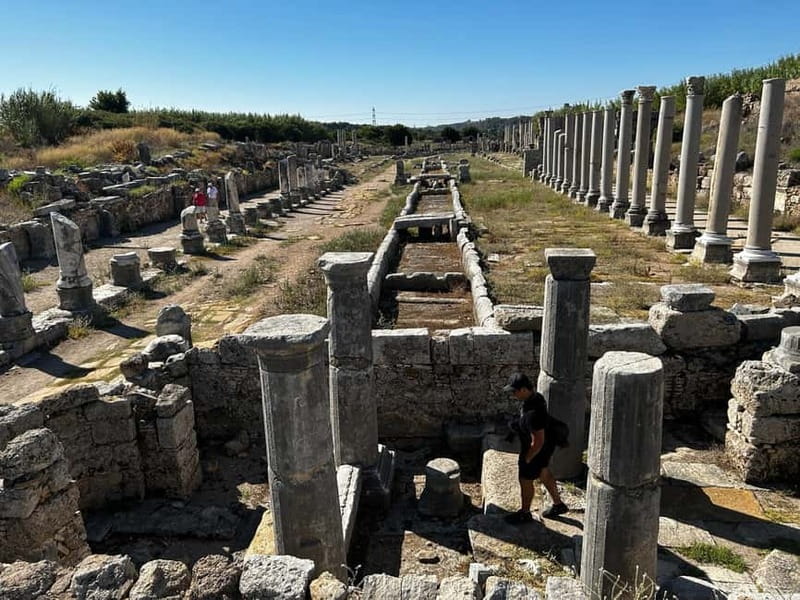 Antalya: Perge Ancient City Tour - The ancient theatre and stadium, where you can picture crowds fast
