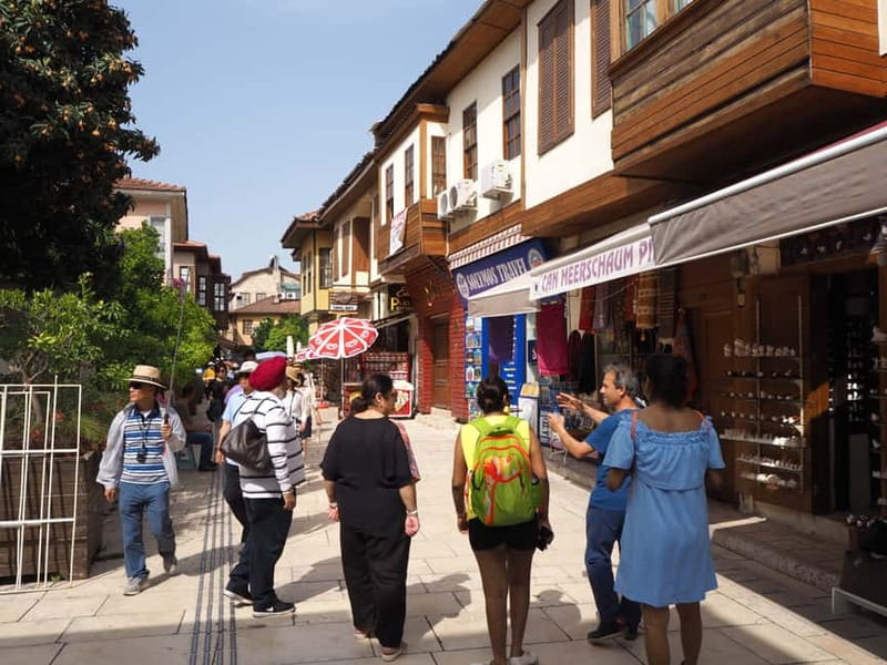 Antalya Private City Tour Waterfalls and Old Town Boat Tour - Upper Düden Falls: Walking Behind the Cascade