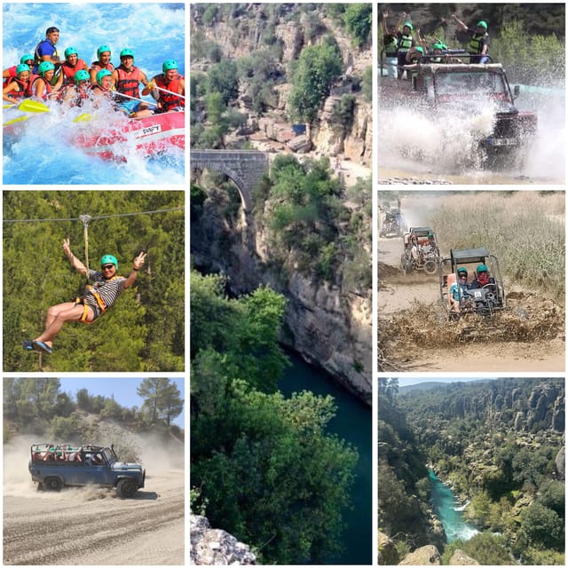 Antalya: Rafting Jeep Buggy&Quad Safari zipline canyon visit - Lunch and the real cost picture: $11 with extras to watch