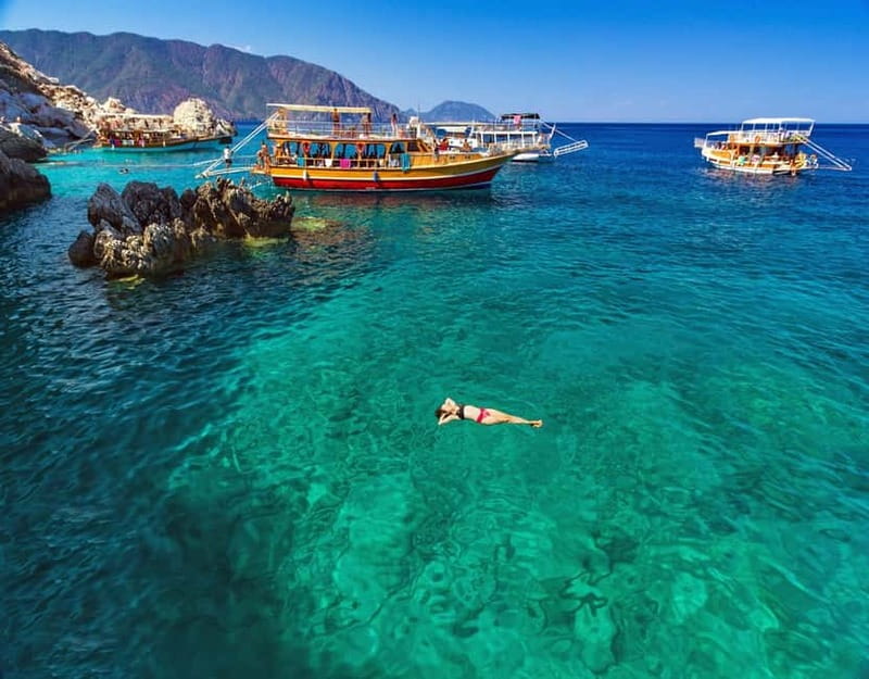 Antalya: Suluada Island Boat Trip with Lunch & Hotel Pickup - The itinerary in plain order: Suluada, bays, and that quick cave stop