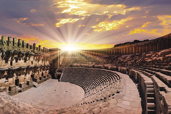 Antalya Tour To Perge Aspendos And Side With Manavgat Waterfall - Aspendos ruins: the theatre that still pulls crowds