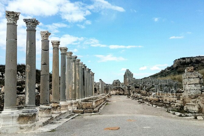 Antalya Tour To Perge Aspendos And Side With Manavgat Waterfall - Perge Antik Kenti: Roman design with layers older than Rome