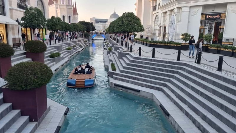 City of Belek: The Land of Legends Night Show - Inside the open-air canal stage: choreography, performers, and photo moments