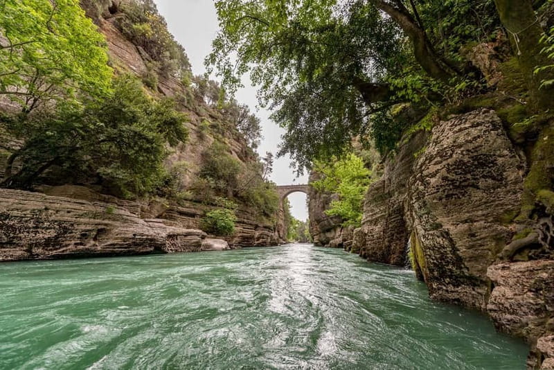 Family Rafting at Koprulu Canyon w/Lunch and Hotel Transfer - The rafting route: Köprüçay rapids, Oluk Bridge, and canyon scenery
