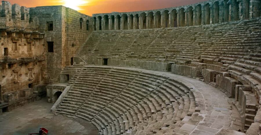 From Antalya: Day Tour of Ancient Roman Sites - Aspendos amphitheater, still doing the job it was built for
