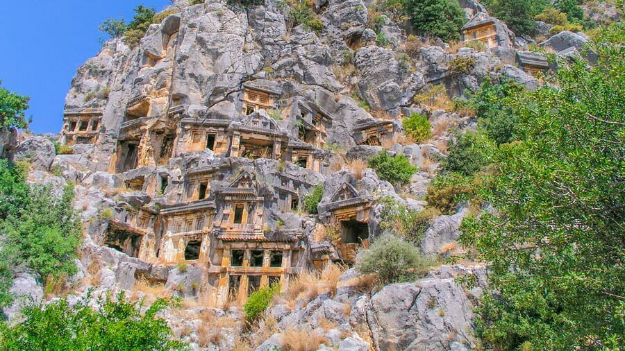 From Antalya: Day Trip to Demre, Myra and Kekova Boat Trip - Kaleköy Village Stop: Castle Ruins and a Necropolis Plan