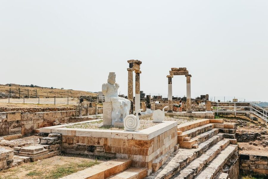 From Antalya/Kemer: Pamukkale and Hierapolis Tour with Lunch - Hierapolis Ruins: Theatre Views, Temples, and Why People Stayed Here