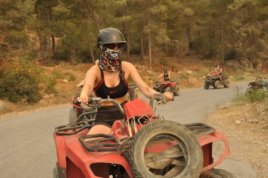 From Belek, Antalya Thrilling Quad Safari Adventure - The Off-Road Part: Dust, Mud, and a Water Crossing