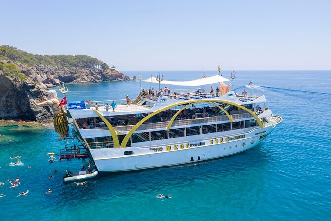 Full-day Boat Tour from Kemer with Lunch and Foam Party - Stop 1, Turkish Mediterranean Coast: Music, First Swim, and the Big Boat Feeling