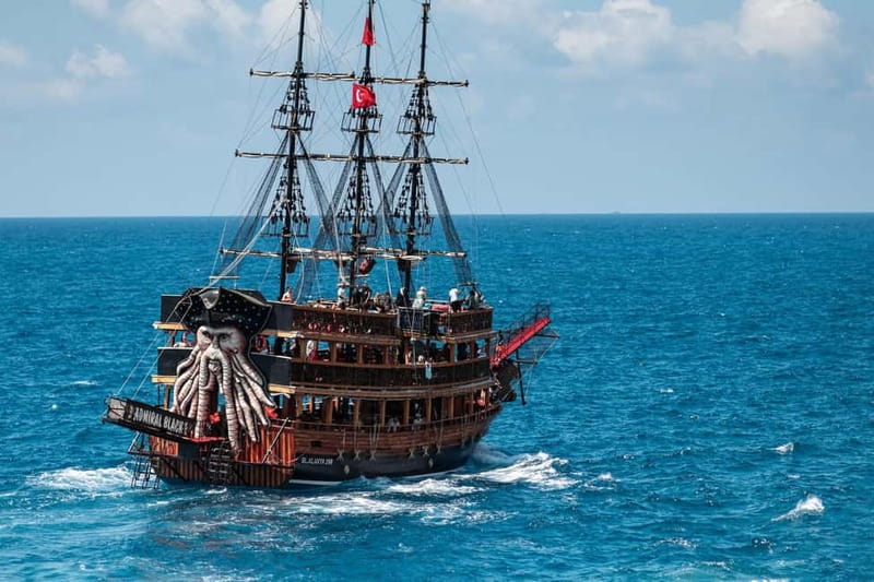 Kemer Pirate Boat Trip with Transfer - From Belek to Kemer Marina, then out to sea