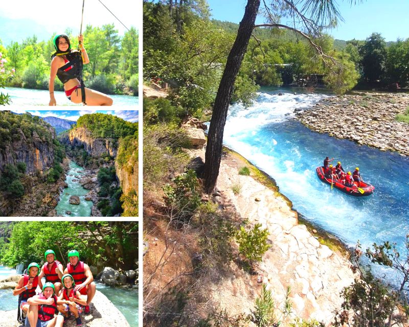 Mix Combo Adventure Tour: Zipline, River Rafting, Canyoning - What to bring for a wet, active day in Köprülü Canyon