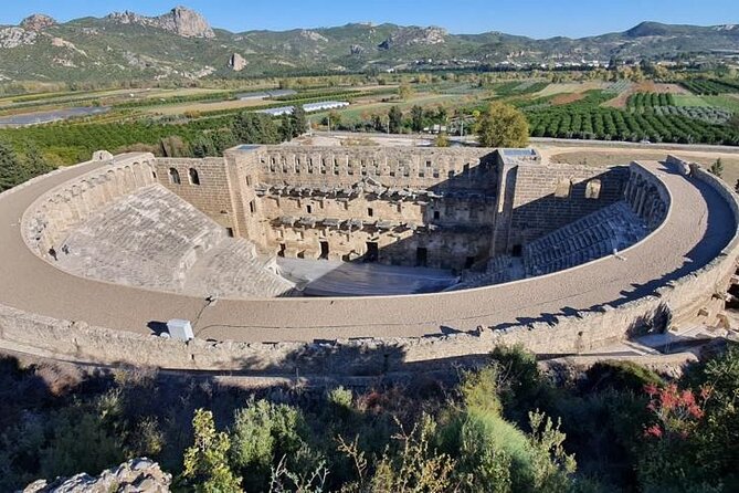Perge Aspendos Aquaduct Side with Waterfall - Perge Antik Kenti: Stadium, Baths, and a Roman City Plan