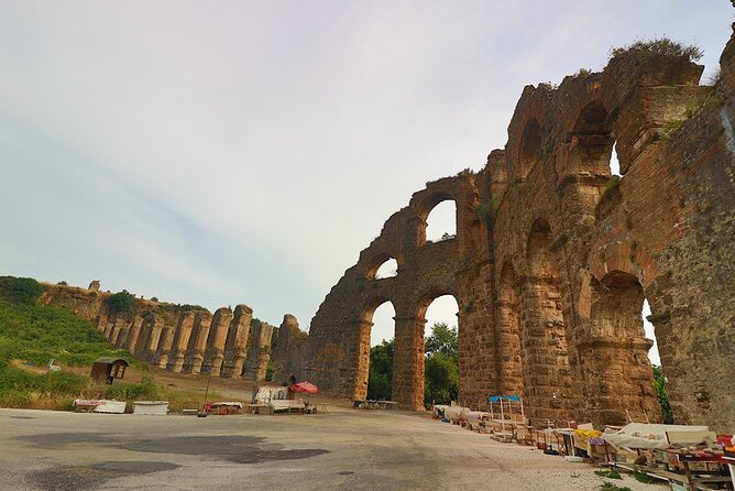 Perge Aspendos Aquaduct Side with Waterfall - Packing Tips for Ruins and Waterfall Timing