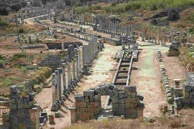 Perge Aspendos Aquaduct Side with Waterfall - Entering Aspendos: The Theater Built for 15,000