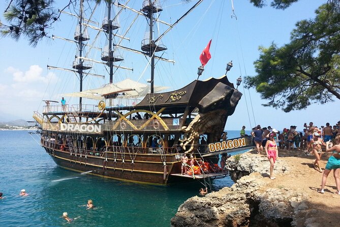 Pirates Boat Trip with optional Pick Up - Drop Off from Antalya - Boarding at Kemer Marina: What the 8-Hour Flow Looks Like