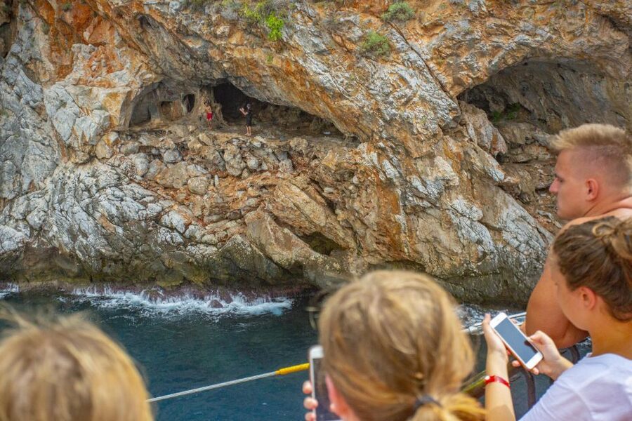Red Dragon Pirate Boat Trip & Lunch - Kemer bays and the swimming routine: calm water beats big plans