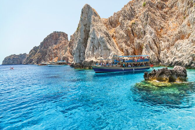 Suluada Island Boat Trip incl. Lunch and Transfer f/Kemer - Korsan Koyu (Pirate Cave): the clean bay swim you can plan around