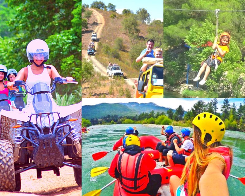 Super Combo: Rafting, Quad or Buggy Ride, Zipline, Jeep Tour - What’s Included for $74, and What You Pay Extra